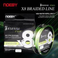 Noeby เอ็นตกปลาถัก X8 PE ยาว150เมตร14-60LB เอ็นตกปลาฟลูออเรสเซนต์ป้องกันน้ำได้ดีทนทานการขัดถูเรียบลื่น