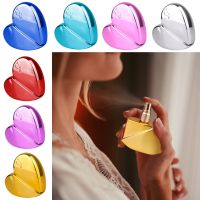 25ml Heart-shaped Spray Bottle Aluminum Perfume Refillable Bottle Portable Spray Mist Bottle Travel Cosmetic Container Care Tool Travel Size Bottles C