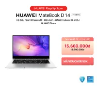 Máy Tính Xách Tay HUAWEI MateBook D 14 (8+256G/512G) | Chip Intel® Core™ Thế Hệ 11 | Màn Hình HUAWEI FullView