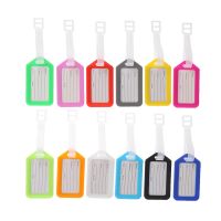 hot！【DT】❈◕❖  10PCS Luggage Tag Boarding Shipping Plastic Baggage Tags Accessory Men Suitcase ID Address Name Holder Label