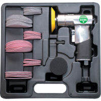 Kobe Green Line.FOS003MK - Mini Random Orbital Sander with 63 Piece Kit in Moulded Carry Case