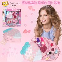 【Ready Stock】 ✣✳ C30 [Funyi]kids makeup set for girls toys pretend play washable makeup set for children early folding educational toys Princess gift for girl