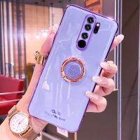 วงแหวนชุบสุดหรูเคสมือจับสำหรับโทรศัพท์มือถือบนสำหรับ Xiaomi Redmi 9 Redmi Note 8 Pro 8pro Note8ขาตั้ง Redmi9กรอบหลังซิลิโคนนิ่ม