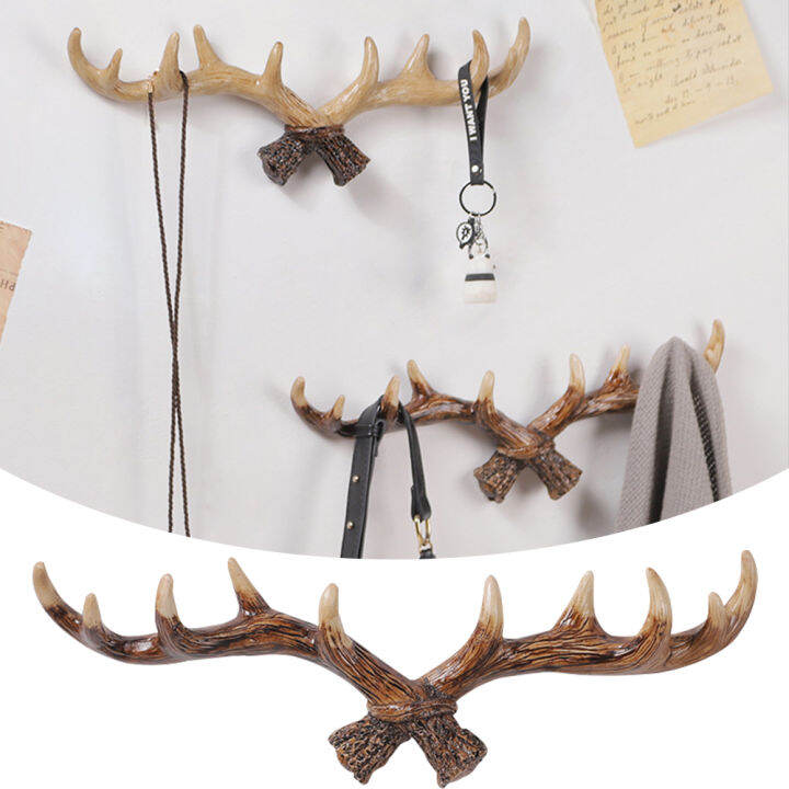 vintage-resin-antler-key-hookholder-wall-mounted-cap-coat-hangerrack-home-decorative-animal-deer-horn-wall-hook-for-hanging