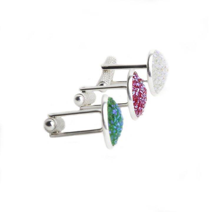 simple-luxury-colorful-drusy-stone-cufflinks-for-men-women-round-rhinestone-cuff-links-novelty-shirt-sleeve-buttons-accessories