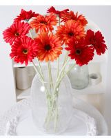 ดอกเยอบีร่า Gerbera ดอกใหญ่ 10cm ดอกไม้ปลอมพร้อมส่งจากไทย