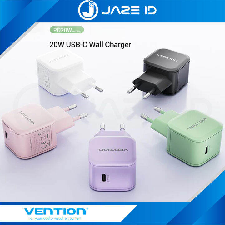 Vention Adaptor Charger USB Type C Iphone Android Fast Charging PD 20W