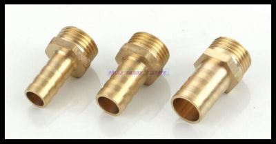 QDLJ-10pcs/lot  Bg6-01 6mm-1/8" Bsp Male Barbs Hose Brass Adapter Coupler