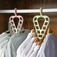 3pcs 9-Hole Magic Clothes Hanger Closet Organizer Space Saving Multi-function Drying Racks Wardrobe Scarf Storage