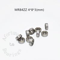 Miniature Bearing MR84ZZ 10 Pieces 4*8*3(mm) free shipping chrome steel Metal Sealed High speed Mechanical equipment parts Axles  Bearings Seals