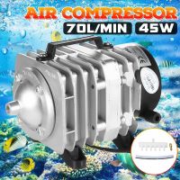 ☂ 220V 35W 45W 70L/min High Power AC E-magnetic Air Pump Fish Pond Oxygen Pump Compressor For Pond Air Aerator Pump ACO-318