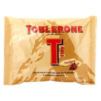 ⚡มีจำนวนจำกัด⚡ช็อคโกแลต ทอปเบอโรนมินิ รสนม (ขนาด 200 กรัม จำนวน 1 ถุง) Toblerone Tiny Mini Milk Chocolate 200g. ขนมนำเข้า  KM12.54[ส่งฟรีไม่มีขั้นต่ำ]