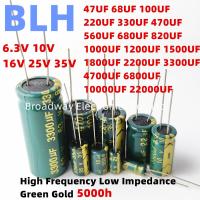 2-50PCS 6.3V 10V 16V 25V 35V High Frequency Low ESR Aluminum Capacitor 1000UF 1200UF 1500UF 1800UF 2200UF 3300UF 4700UF 6800UF Electrical Circuitry Pa