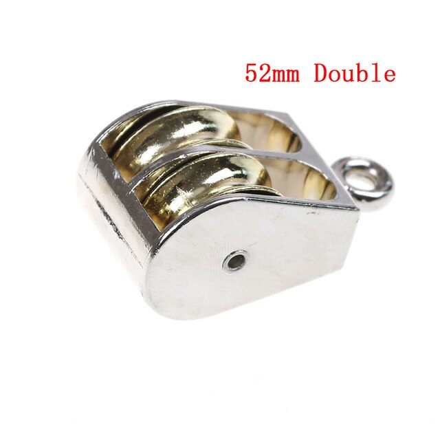 36/52/75mm Metal sheave zinc alloy pulley mini single/double pulley for diy 