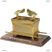 xiamei The Ark of the covenant Replica รูปปั้นทองชุบด้วยหีบเนื้อหาอาโรน Rod