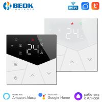 Beok Thermostat Tuya Smart Home Life Wifi Temperature Controller Warm Floor Electric Heating Gas Boiler Underfloor with Sensor