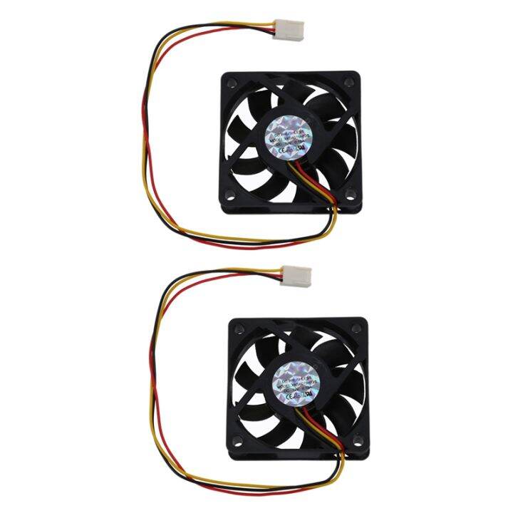 2X CPU Fan Radiator Fan 60 x 60 mm Box Computer Black Lazada.co.th