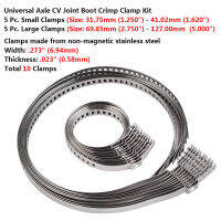 In stock 1020Pcs Universal Adjustable AXLE CV Joint Boot Crimp Clamp Kit 31- 41mm 70- 125mm 510 Small 510 Big