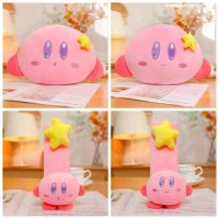 WENSH ดาว kirby ดาว kirby พนักพิงศีรษะ ชมพูเคอร์บี้ ที่พยุงเอว ที่พยุงเอวสำหรับรถ ที่หุ้มเข็มขัดนิรภัย ความสะดวกสบาย หมอนรองคอในรถ หมอนในรถ