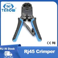 Rj45 Crimper RJ45 Crimping Tool Hand Network Tool Kit for 10P10C/8P8C/RJ-45/6P6C/RJ-12/6P4C/RJ-11/4P4C Cable Wires Pliers