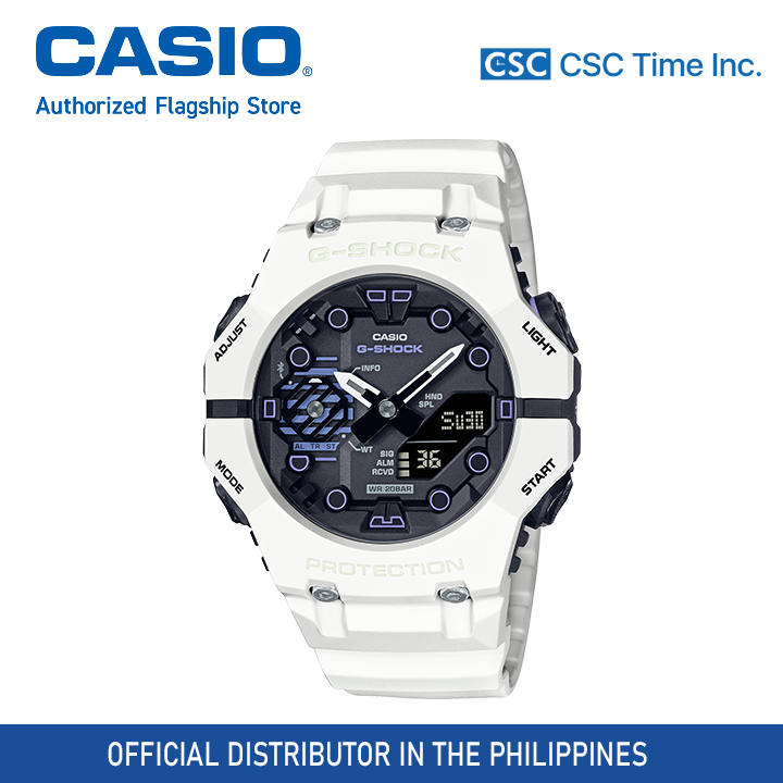 Casio G Shock GA B001SF 7ADR White Resin Strap Shock Resistant