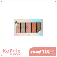 Ashley Highlight Blush Bronze Palette 22.5g #No.03 พาเลทแบบ all-in-one 5 เฉดสีสำหรับตกแต่งใบหน้า