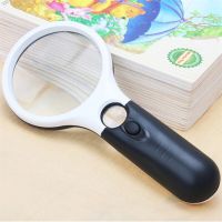 ‘；。、】= 3 LED Light 45X Magnifying Glass Lens Mini Pocket Handheld Microscope Reading Jewelry Loupe Handheld Magnifiers