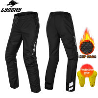 Lyschy ฤดูหนาวรถจักรยานยนต์กางเกงกันน้ำ Warm Motocross กางเกง Quick Take-Off กางเกงขี่ Drop-Proof Coldproof กางเกง CE Gear