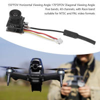 S2 OSD AIO 5.8G 800TVL HD กล้อง Micro FPV NTSC PAL กล้อง FPV แบบสลับได้ 150° FOV แนวนอน 170° DFOV มุมมองแนวทแยง