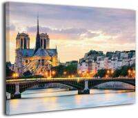 BLI Notre Dame De Paris การตกแต่งบ้านผ้าใบวาดภาพของตกแต่งห้องครัวภาพติดผนังงานศิลปะนามธรรมสำหรับห้องน้ำที่อาศัยอยู่ทุกที่ไอเดียของขวัญ