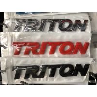 1 ชิ้น TRITON LOGO โลโก้ท้ายไทรทัน ไตรตัน มี 3 สี ขนาด13cm MITSUBISHI TRITON* **สินค้าดี จัดส่งเร้ว**