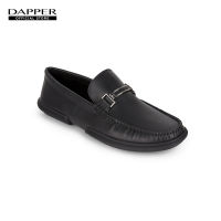 DAPPER รองเท้ามอคคาซิน GEL-TECH Hardware Moccasin Loafers สีดำ