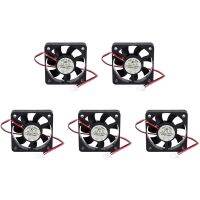 5pcs 50mm 12V 2Pin 4000RPM Sleeve Bearing PC Case CPU Cooler Cooling Fan