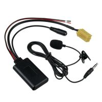 ㍿ Car Aux-in Wireless Bluetooth Adapter Module Audio Receiver With Micphone for Fiat Alfa Romeo Lancia Double Plugs Host AUX Cable