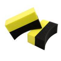 ■✲ 1 Pcs Auto Interior Cleaning Sponge Car Tire Cleaning Waxing Polishing Brush Sponge U Shape Design Powerful Cleaning detailing