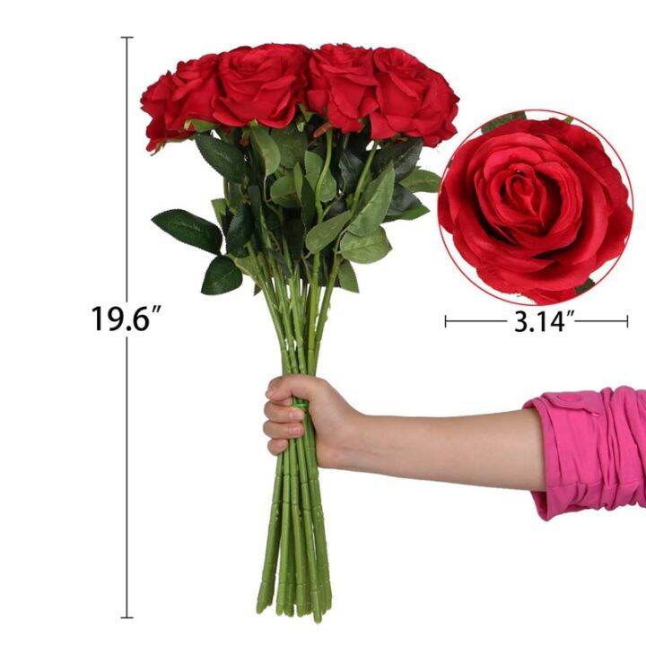 artificial-rose-flower-red-silk-roses-with-stem-flowers-bouquet-wedding-party-home-decor-pack-of-10-red