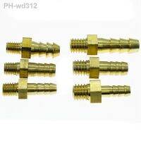 2.5 3 4 5 6 8 10 12mm Hose Barb M3/4/5/6/8 /10/12/14/16 Metric Male Mini Brass Hosetail Pipe Fitting Connector Water Home Garden