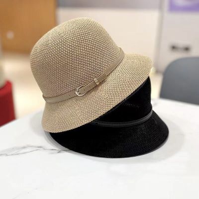 【CC】Summer Straw Hat For Women For Travel Outdoor Casual Sun Hats For Women Beach Hat Ladies Hats  Fisherman Sunshade Panama Hat
