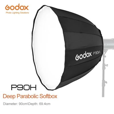 สินค้าขายดี+++ พร้อมส่ง GODOX P90H 90ซม. P120H 120ซม.โลหะวัสดุแท่ง Deep Parabolic Softbox Bowens Mount Studio แฟลช Speedlite Reflector