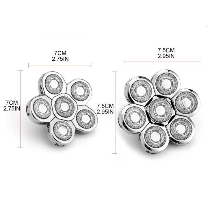 6D/7D Electric Shavers Replacement Heads Bald Replacement Heads Razor