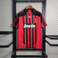 AC MILAN HOME 2007 2008 RETRO FOOTBALL SHIRT SOCCER JERSEY KAKA PATO RONALDO PIRLO MALDINI