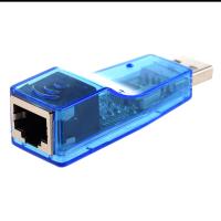 เครือข่าย USB Lan PC 10/100อะแดปเตอร์ RJ45สีฟ้าภายนอกแล็ปท็อปอีเทอร์เน็ตสำหรับอุปกรณ์คอมพิวเตอร์ Mbps