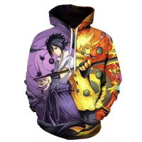 2023 NewNaruto Hoodie ผู้ชายเสื้อ3D Hoodies Pullovers Hoodies แจ็คเก็ต Streetwear Man Hoddie