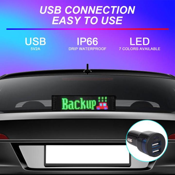 เครื่องหมายเลื่อน-led-5v-2a-usb-บลูทูธควบคุมการเลื่อนป้ายโฆษณารถป้ายแสดงหน้าต่างข้อความเลื่อนแบบพกพาป้ายโฆษณาตั้งโปรแกรมได้