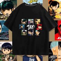 CODChuang Long Tee เสื้อยืดชาย เสื้อยืดแขนสั้น พิมพ์ลายการ์ตูน Jay Chou แฟชั่นฤดูร้อน สําหรับผู้ชาย และผู้หญิง 2022 06