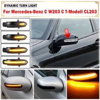 LED Dynamic Turn Signal Light Side Mirror Blinker Sequential Lamp For Mercedes Benz C Class W203 S203 CL203 2001-2007