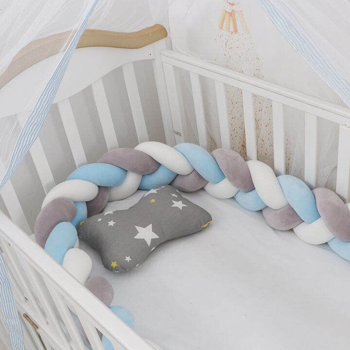 1m2m3m-baby-crib-bumper-protector-cot-bumpers-baby-bed-bedding-bumper-knot-infant-room-decor-newborn-bed-bumper