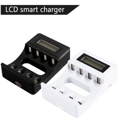 LCD Inligent Battery Charger AA AAA NiMh NiCd Rechargeable Batteries