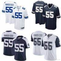 New arrival embroidered jerseys [GR] Dallas Cowboys NFL Football Jersey Vander Esch No.55 Tshirt Top Legend Jersey Loose Sport Tee Unisex