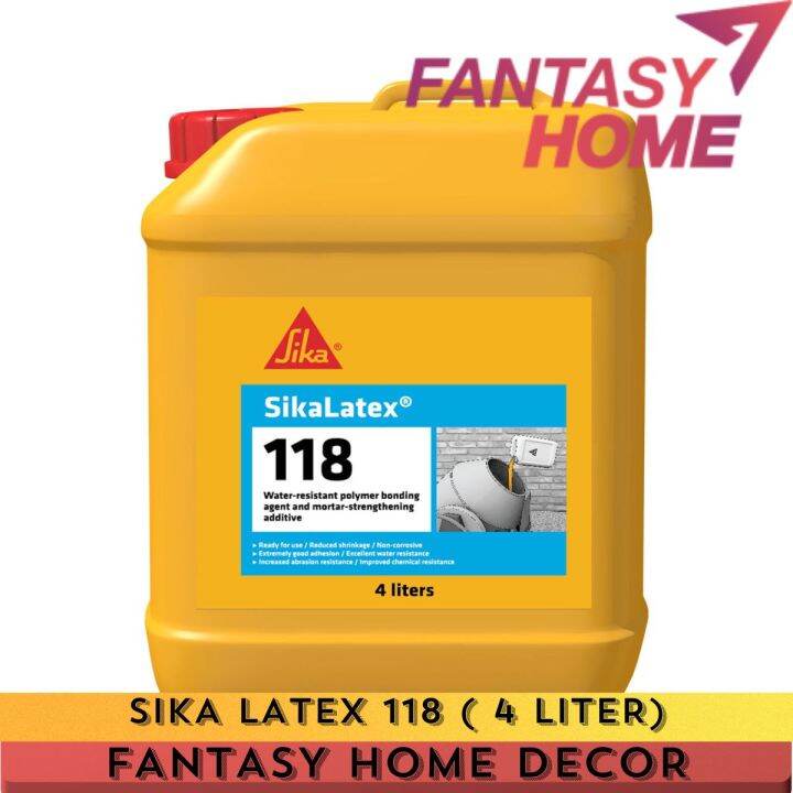 SIKA SikaLatex®-118 (SUSU) Sika Latex 118 SUSU (4 LITER) | Lazada